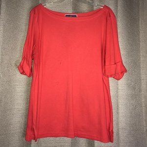 Karen Scott Boat Neck Top